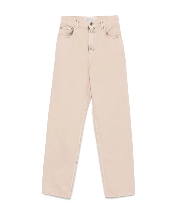 

Бежевые прямые джинсы Kim Golden Goose, бежевый