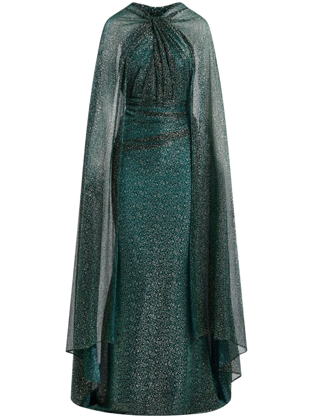 

Вечернее платье со стразами Talbot Runhof, зеленый