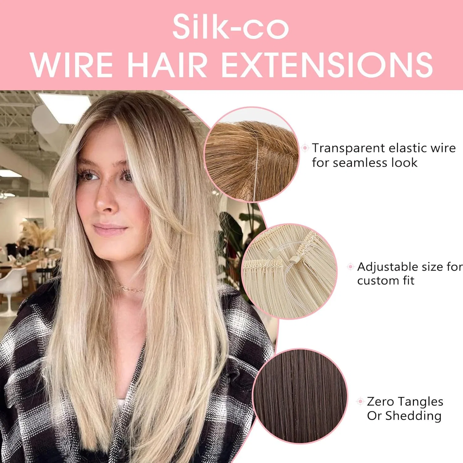Накладные волосы «Raven Black» на эластичной ленте от Silk-co Silk-Co — фото 3