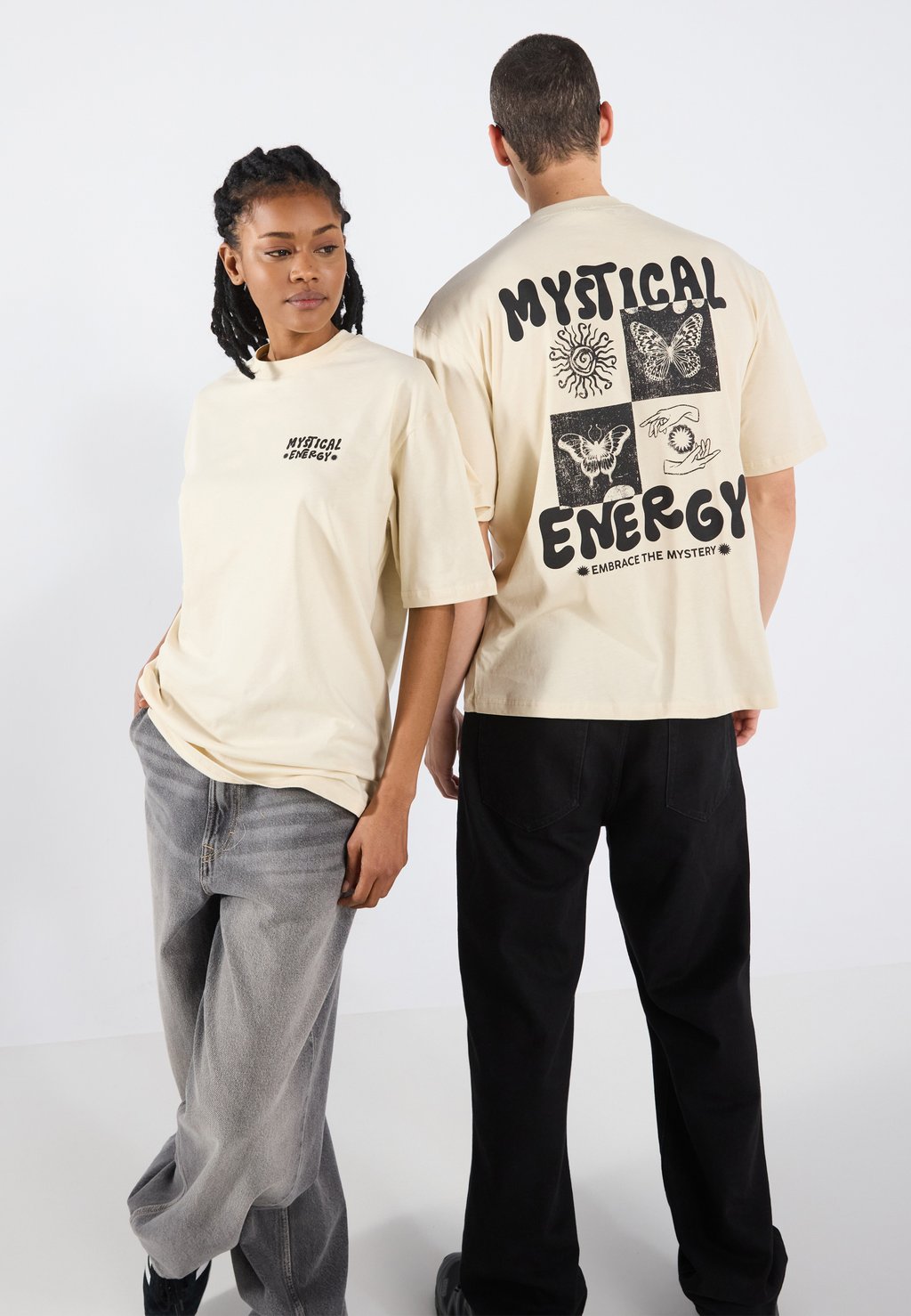 

Футболка с принтом UNISEX YOURTURN, молочный