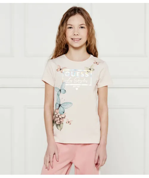 

Футболка Regular fit Guess, розовый