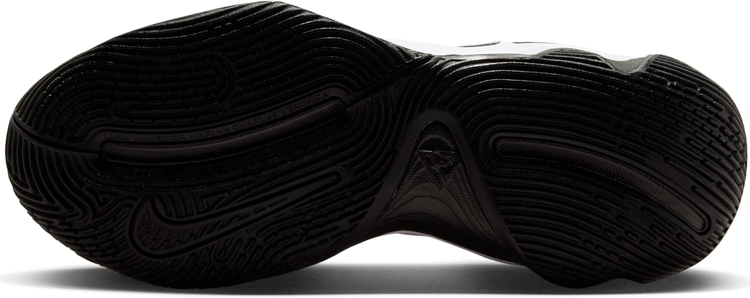 Мужские кроссовки Nike, три четверти высоты, белый/черный — фото 2