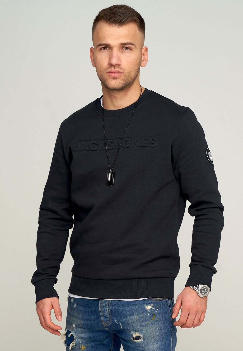 

Толстовка JCOBOOM CREW NECK Jack & Jones, цвет tap shoe