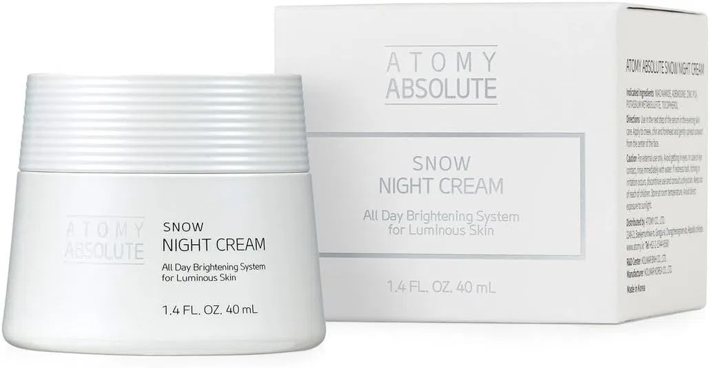 Сыворотка — Ночной Atomy Absolute Snow Night Cream, 40 мл — фото 2