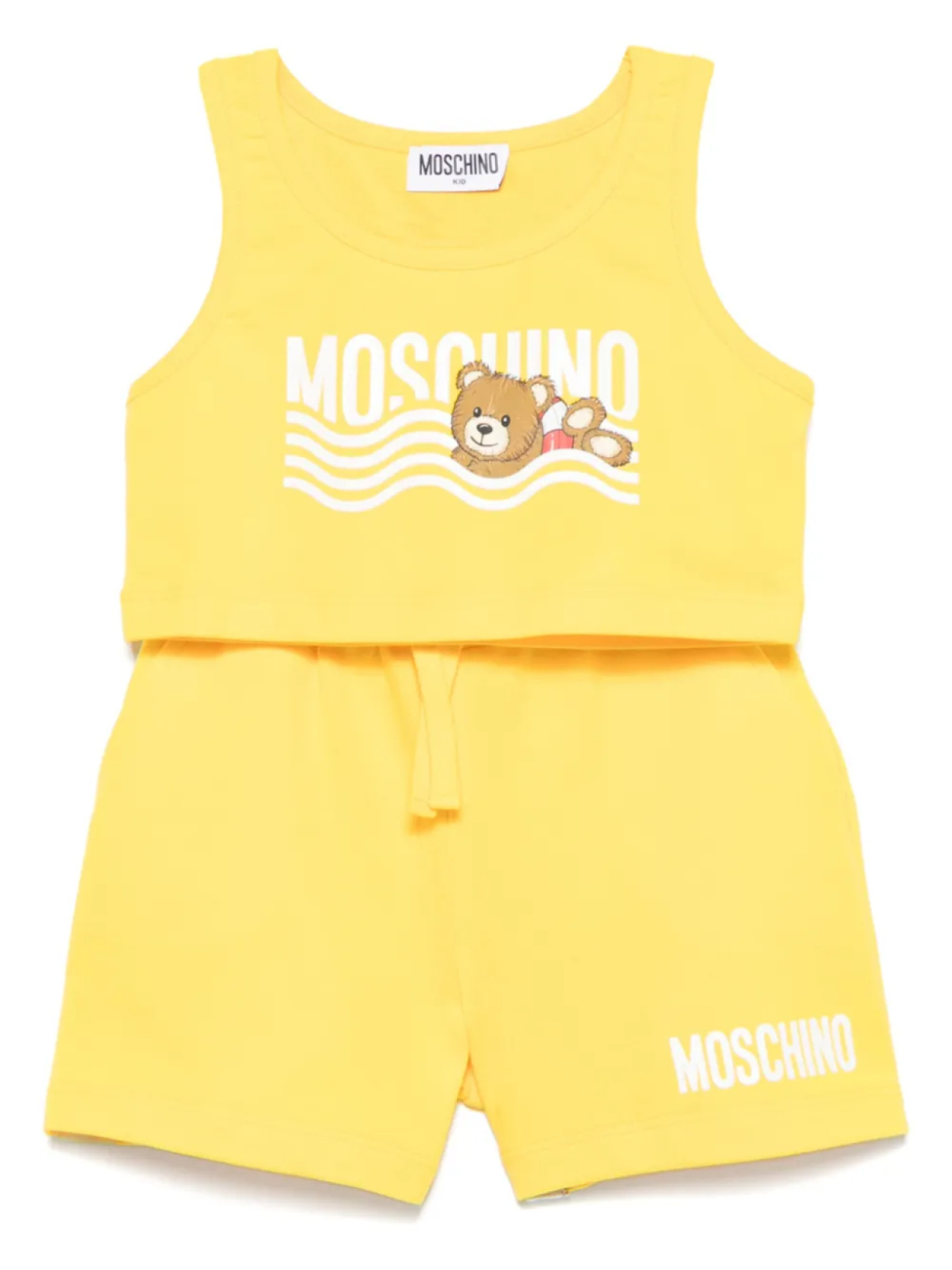 

Шорты с логотипом Moschino Kids, желтый
