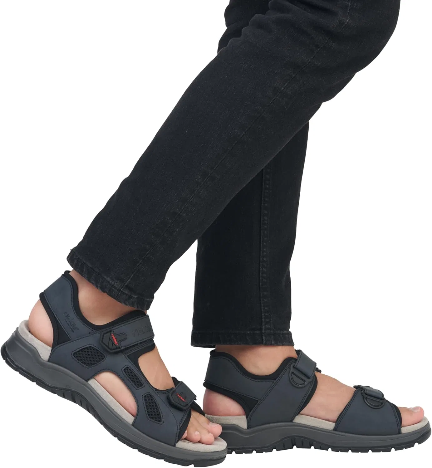 Мужские классические сандалии Rieker 26955, мужские сандалии, Blue 14 — фото 2