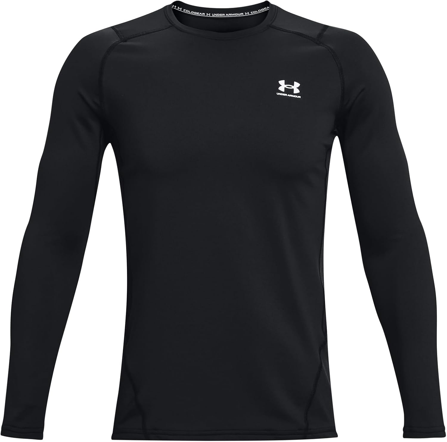 

Under Armour мужская футболка ColdGear Armour Fitted Crew, Black/White, Белый, Under Armour мужская футболка ColdGear Armour Fitted Crew, Black/White