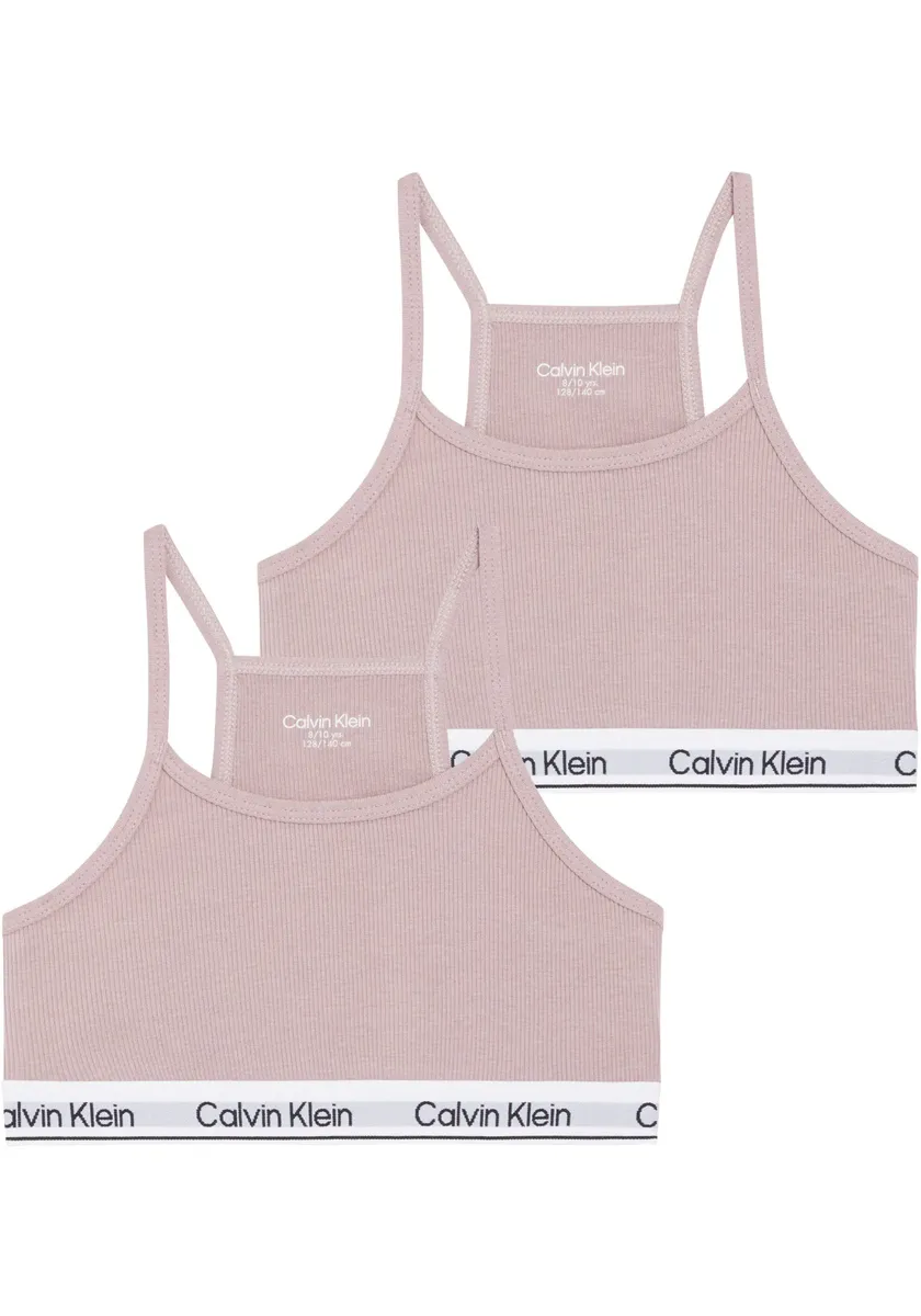 

Calvin Klein Underwear Bralette "2PK RACERBACK BRALETTE", дети до 16 лет, цвет Velvetpink/Velvetpink