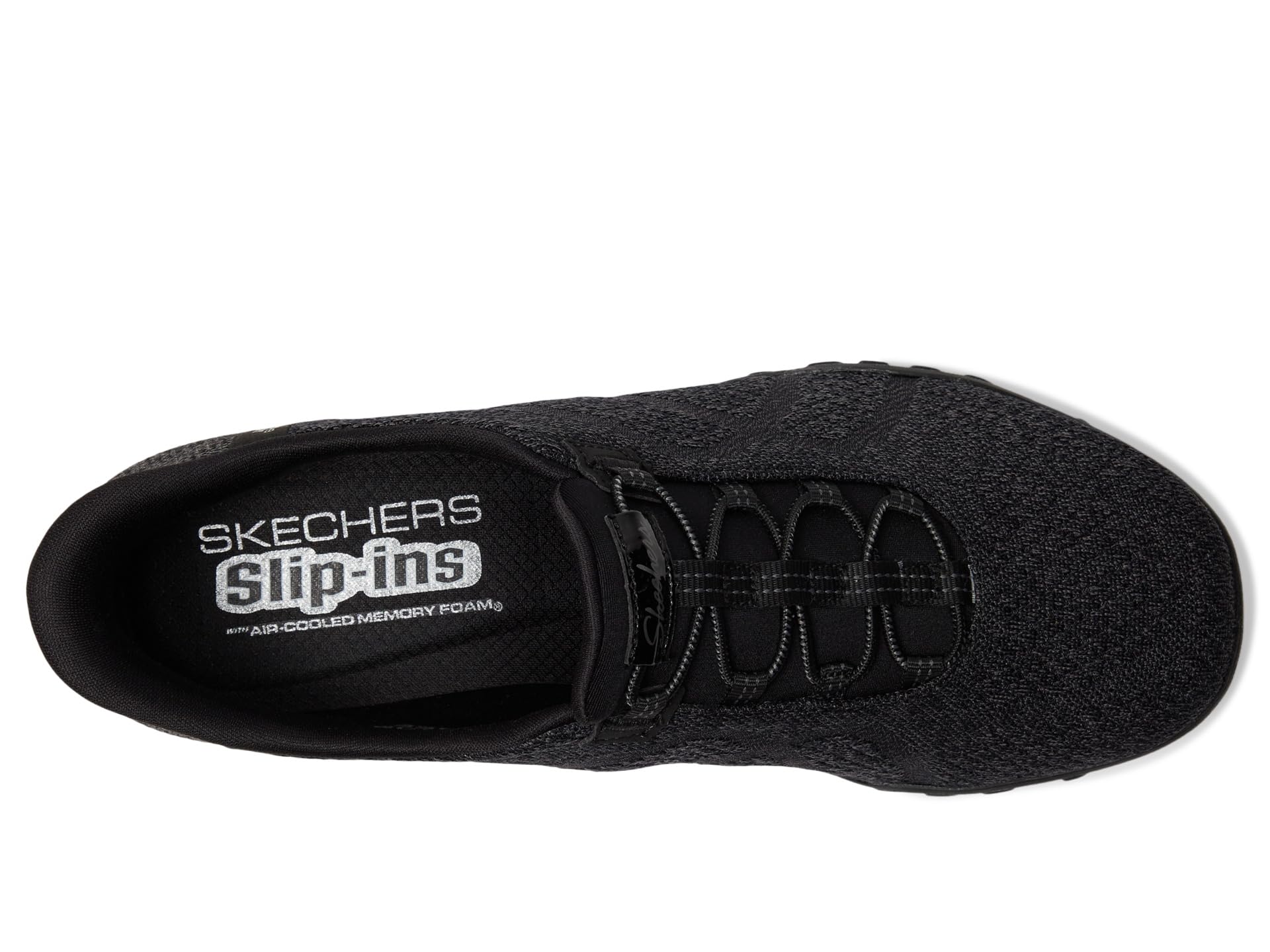 Кроссовки SKECHERS Breathe Easy - Knitty Waves Hands Free Slip-Ins, черный — фото 2