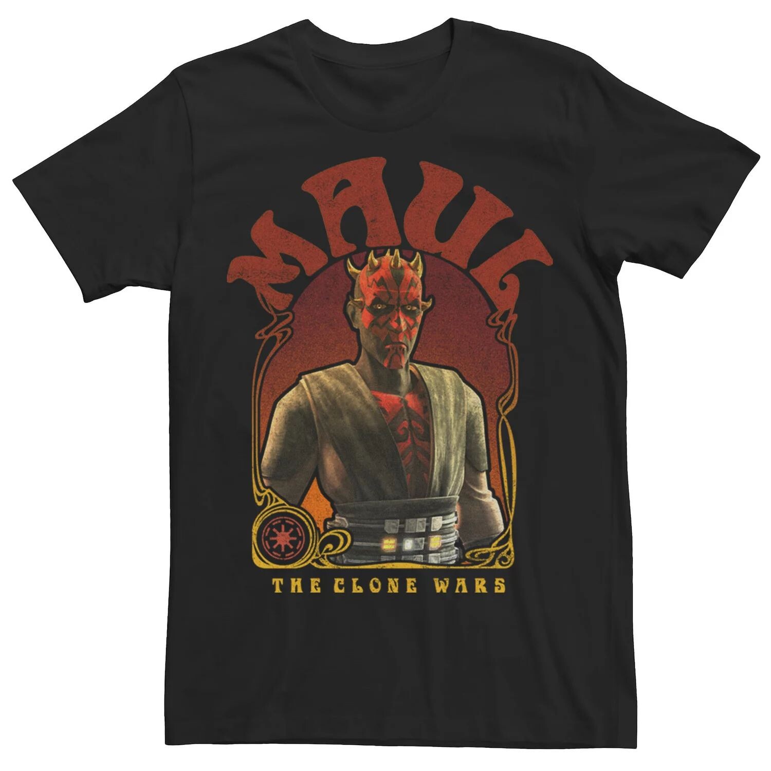 

Мужская футболка с портретом Maul «Звездные войны: Войны клонов» Licensed Character