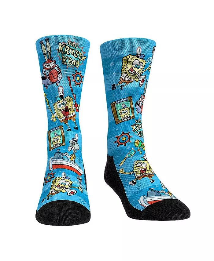 

Мужские и женские носки SpongeBob SquarePants Krusty Krab Ko-Workers Crew Socks Rock 'Em