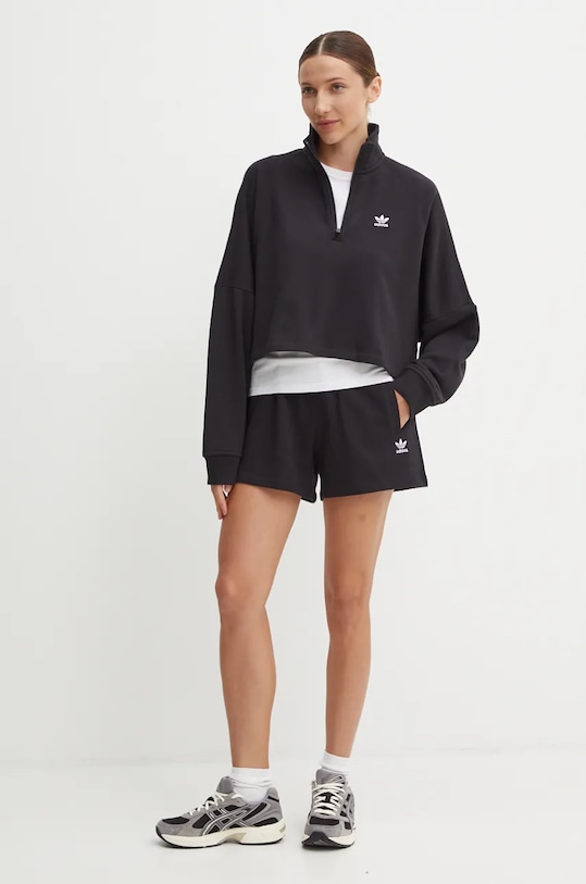Хлопковые шорты Essential Adidas Originals, черный — фото 2