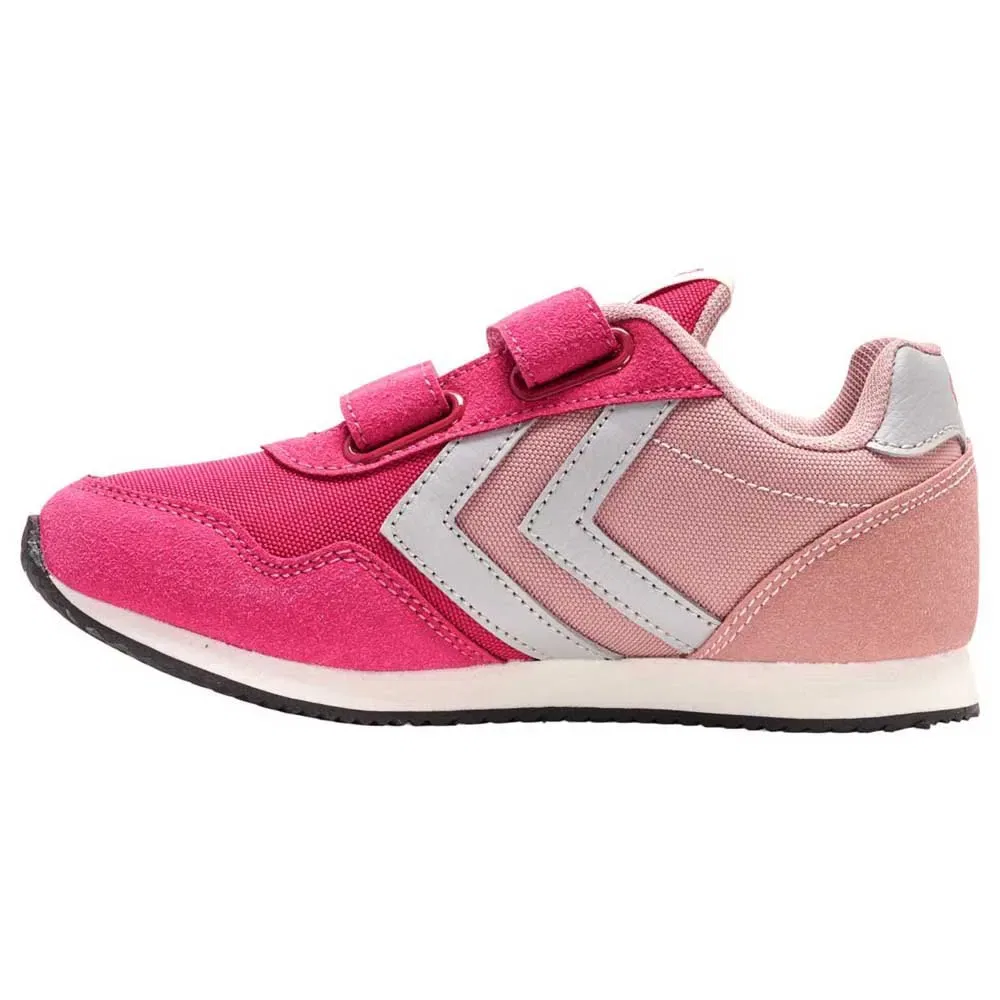 Детские кроссовки для девочек с двумя липучками Reflex Double Multi Hummel, Pink — фото 3