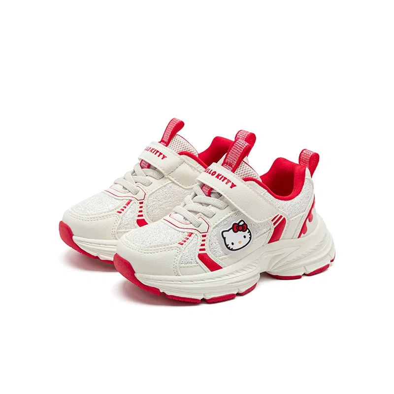 Детские кроссовки с принтом Hello Kitty Beige Red Sanrio — фото 4