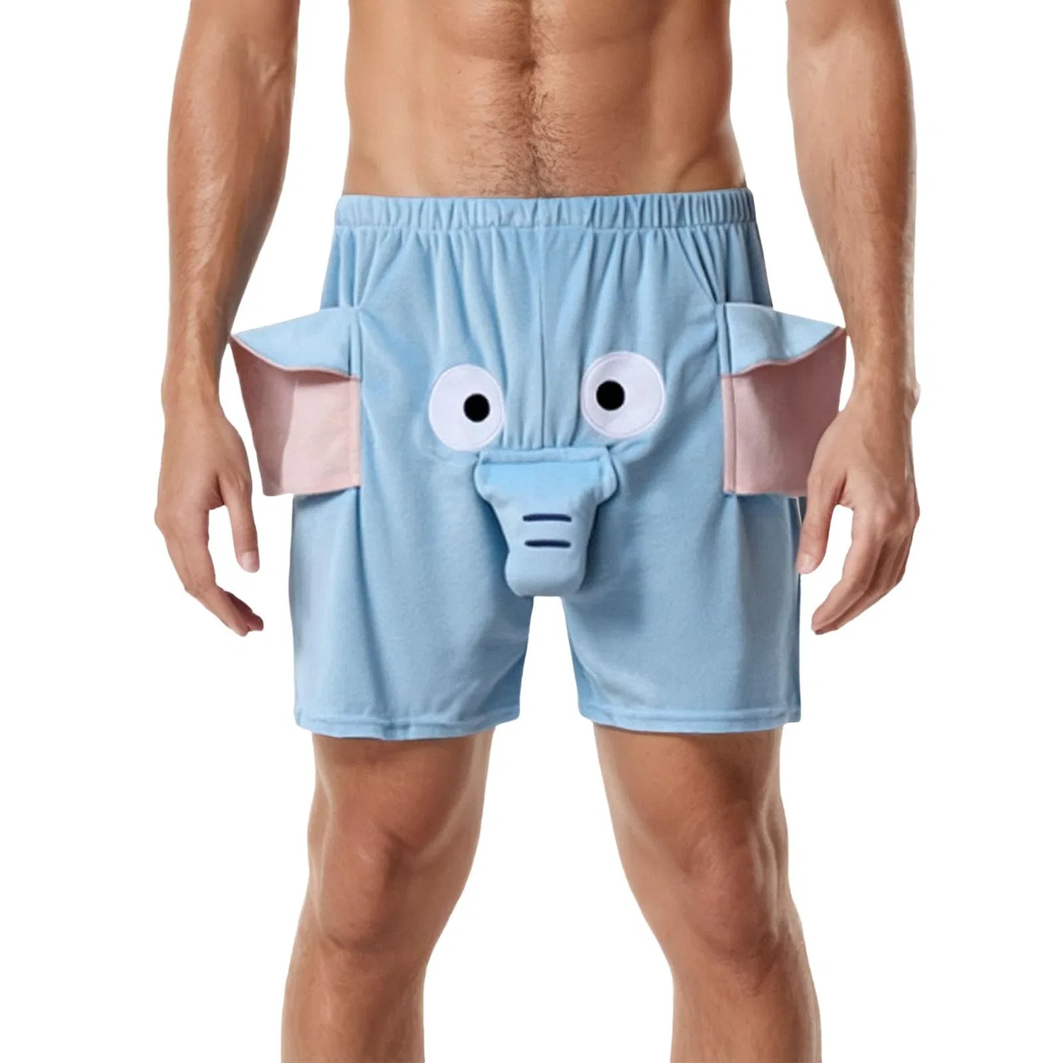 Мужские боксеры с принтом A Funny Elephant Boxer, 71-blue — фото 2