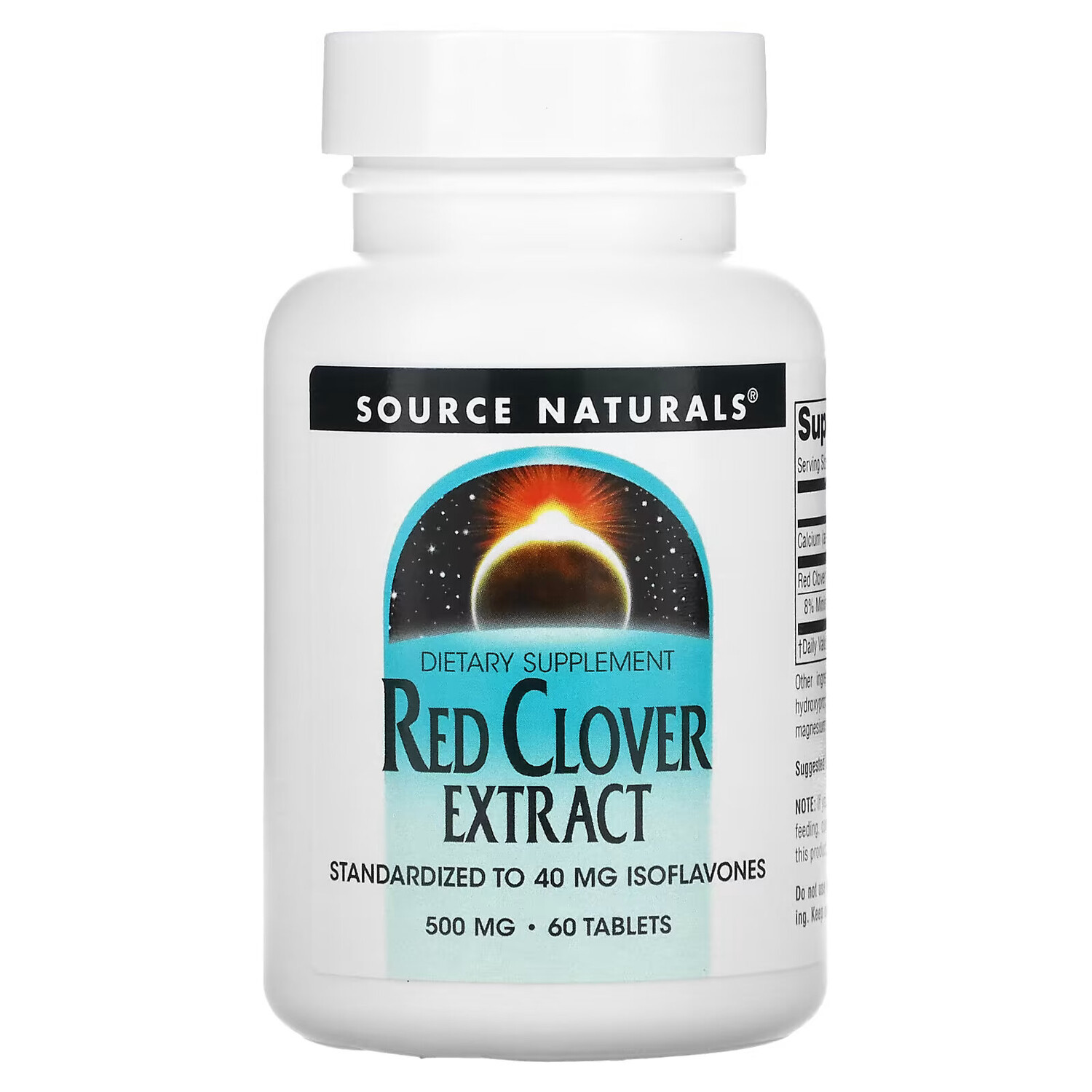 

Source Naturals, экстракт красного клевера, 500 мг, 60 таблеток