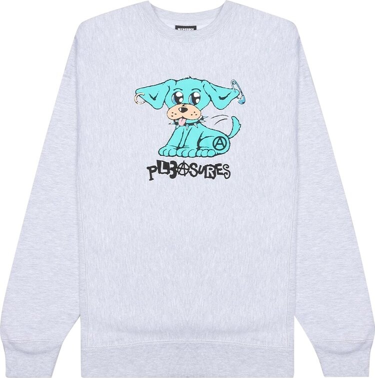

Толстовка Pleasures Ruff Premium Crewneck 'Heather Grey', серый