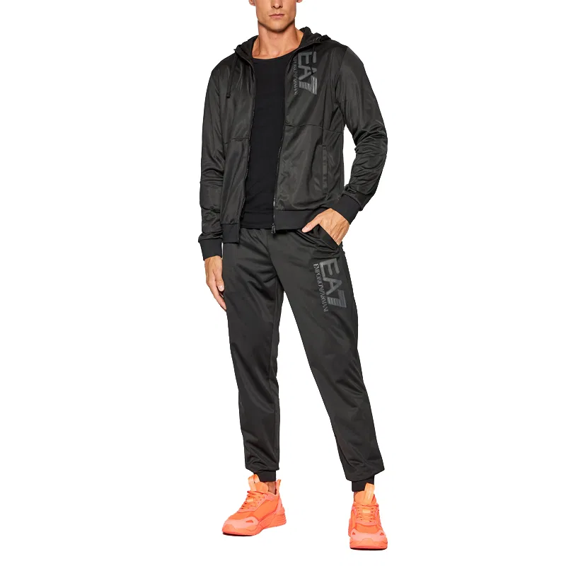 Мужской спортивный комплект EA7 FW21 Casual Sportswear Black — фото 4