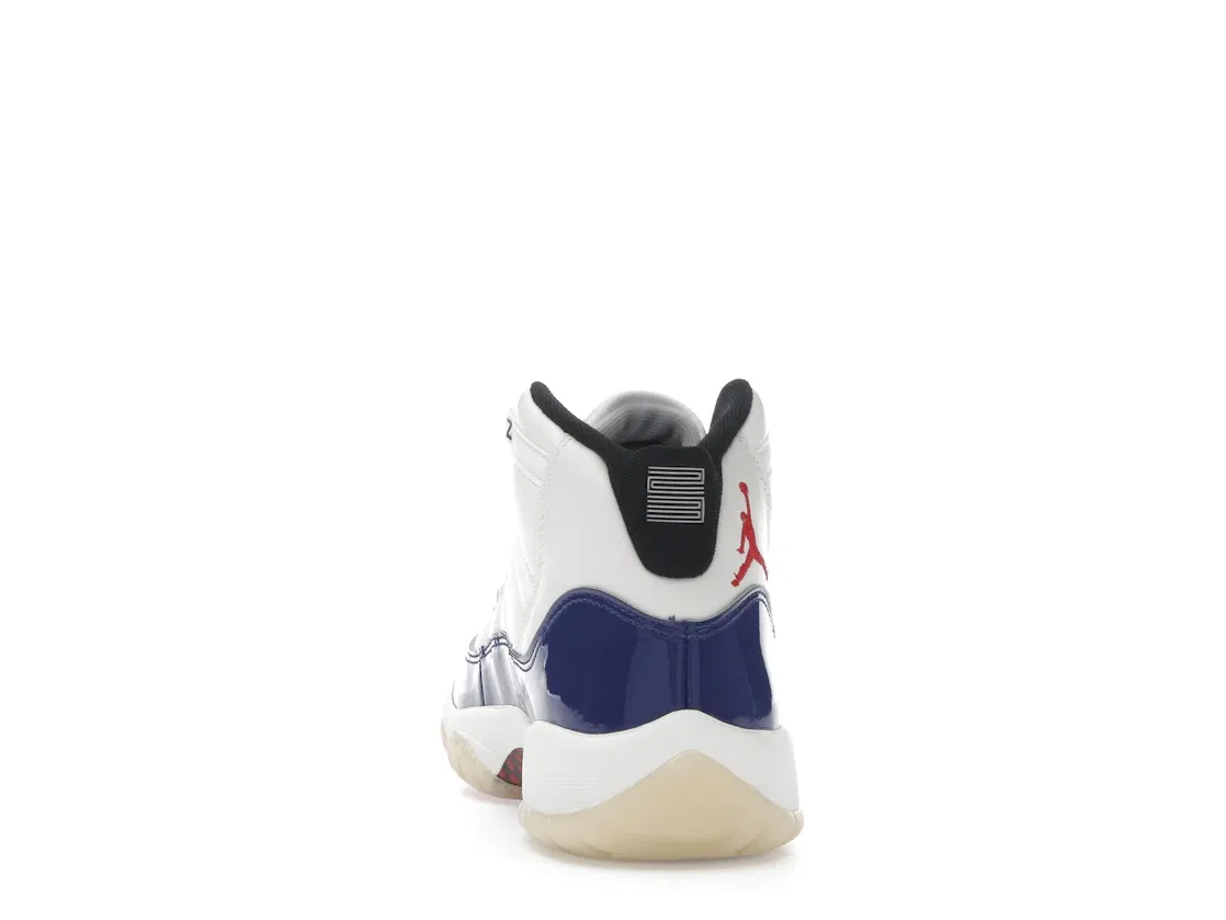 Детские кроссовки Lifestyle с принтом Jordan 11 Retro Jordan, Deep Royal Blue/Fire Red/Sail/Black/Muslin — фото 4