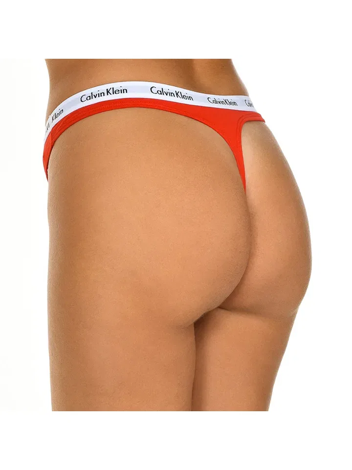 Женские стринги набор Calvin Klein, Rot/White/Hellblau — фото 2