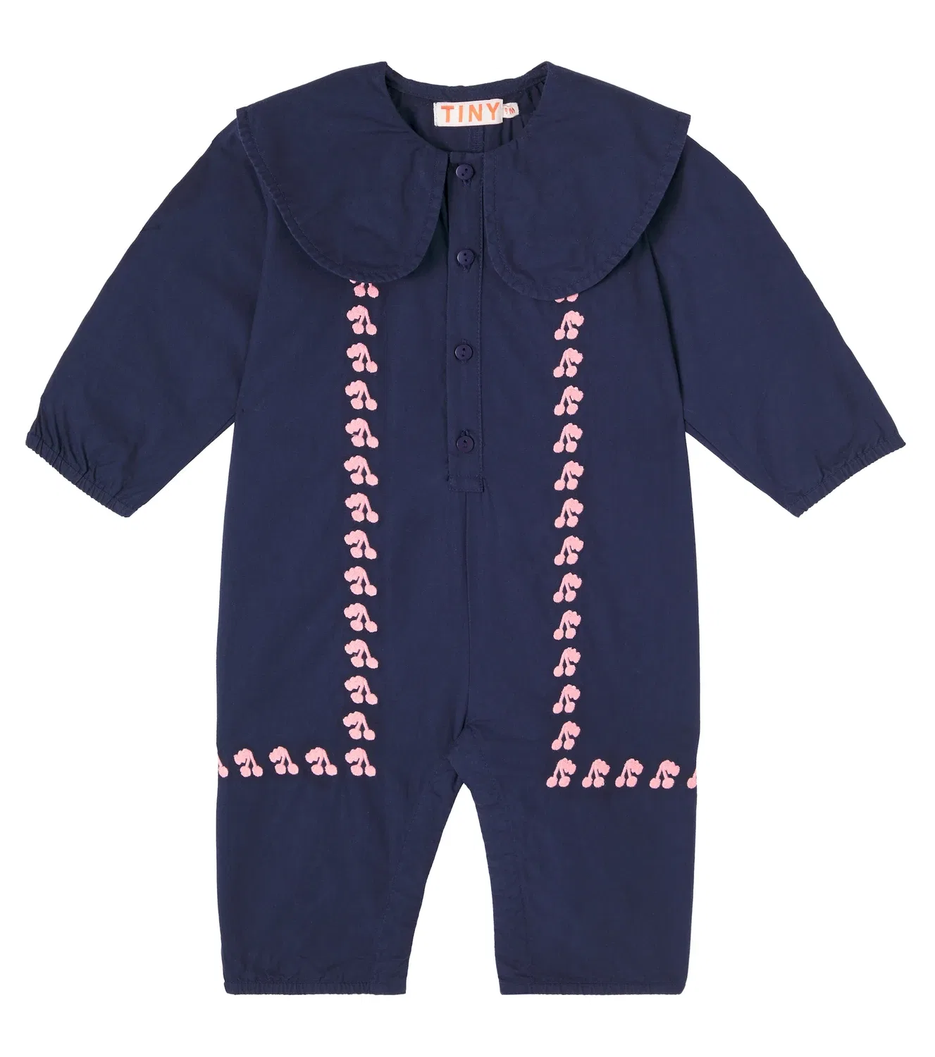 Боди хлопковое с вышивкой Tinycottons, синий