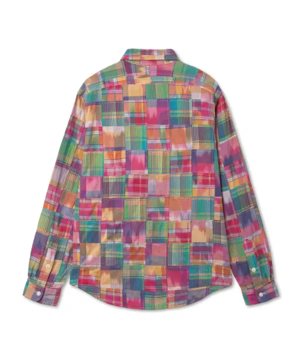 Классическая рубашка Patchwork Madras Workshirt, Polo Ralph Lauren, мульти — фото 2