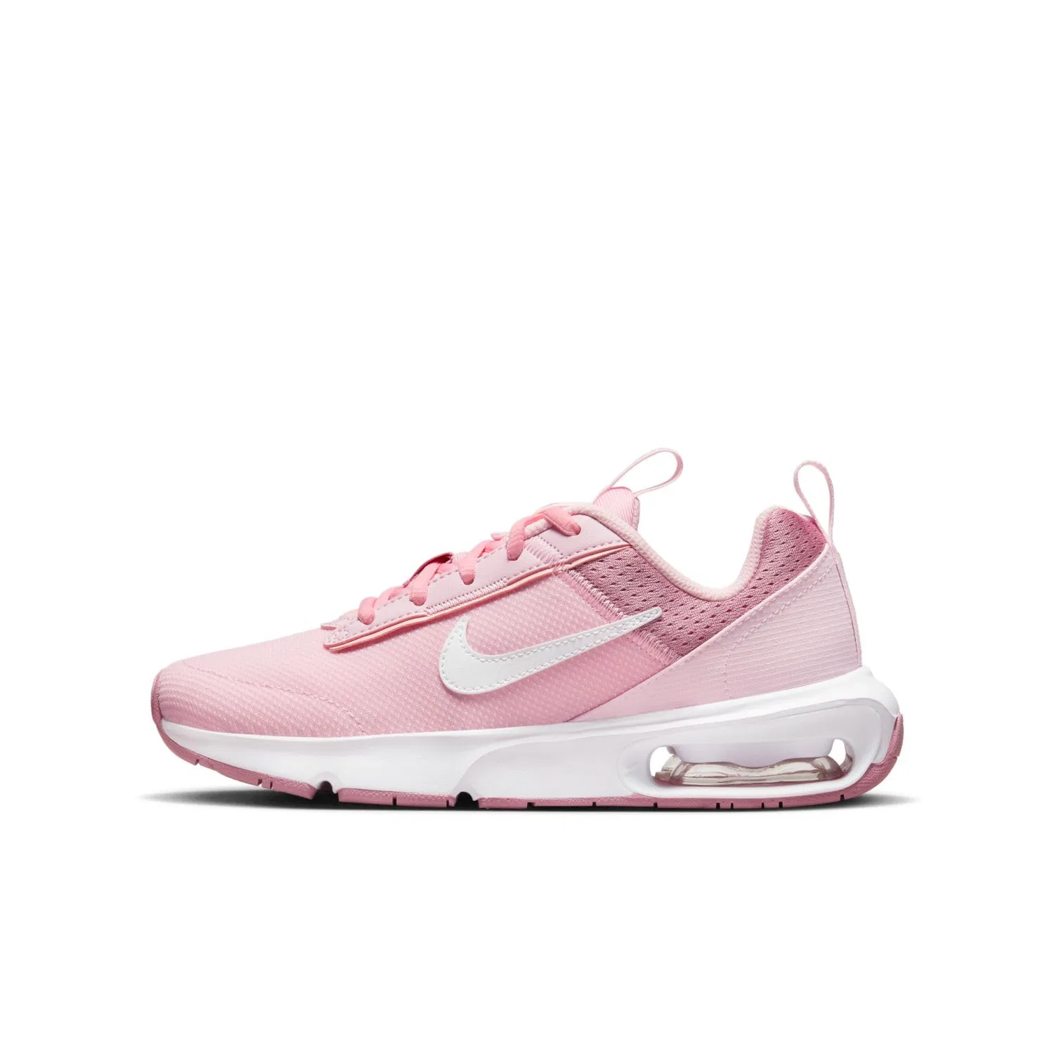 Детские кроссовки для мальчиков с принтом Air Max Intrlk Lite NIKE, Black/White-Anthracite-Wolf Grey