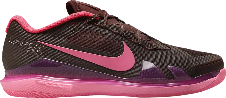 Кроссовки Nike Wmns NikeCourt Air Zoom Vapor Pro Premium 'Burgundy Crush Hyper Pink', красный — фото 2