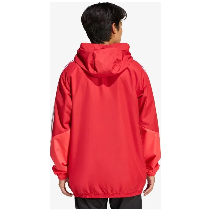 Мужская ветровка с капюшоном Tiro 26 Competition All Weather Jacket adidas, Красный — фото 3