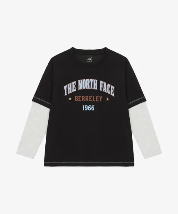 Футболка с длинным рукавом Camp-Out, The North Face Kids, черный