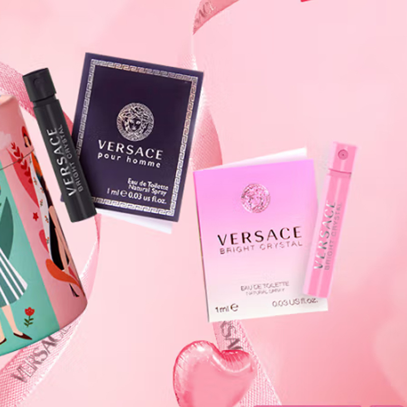 Набор образцов туалетной воды crystal diamond, два флакона, туалетная вода mulan pomegranate, 1мл+1мл VERSACE, Two-Piece Set: 1ml Perfume Sample+1ml Perfume Sample — фото 3