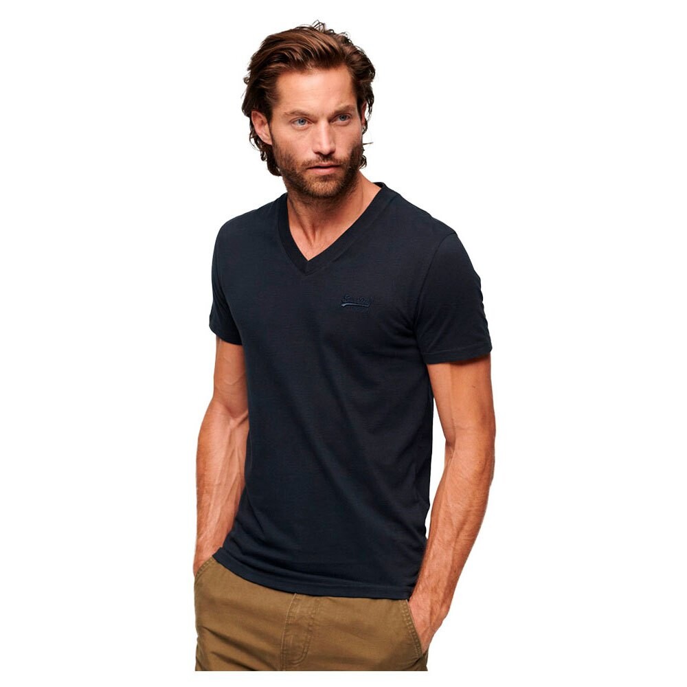 

Футболка Superdry Essential Logo Embroidered Short Sleeve Round Neck, синий