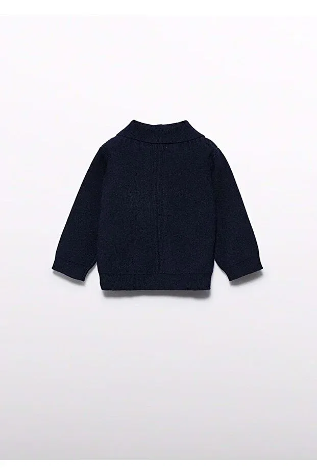 Детский кардиган для мальчиков хлопковый Abel & Lula, Navy Blue — фото 3
