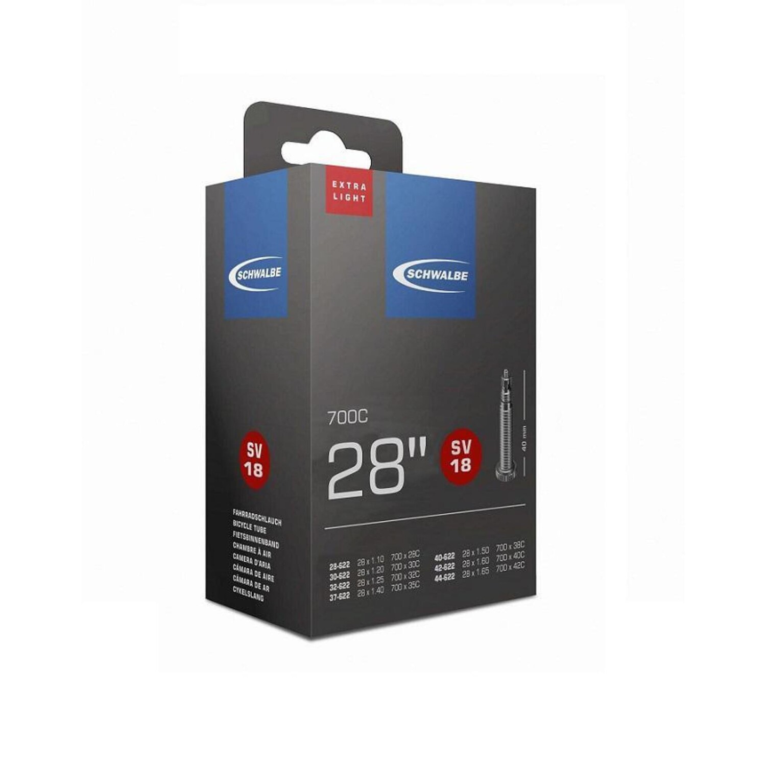 

Шланг Schwalbe № 18 X - Light 28 дюймов, черный
