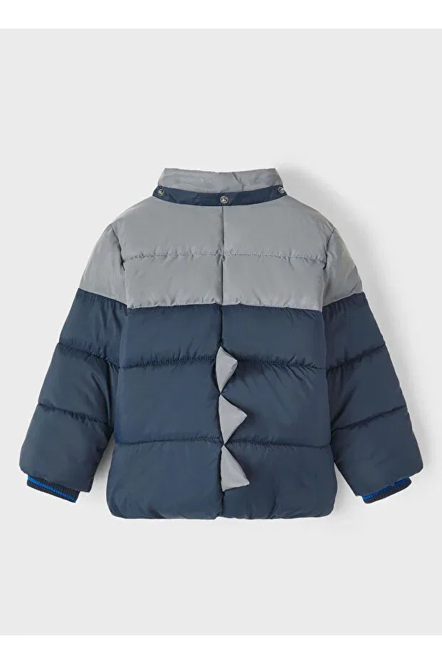 Детское пальто для девочек с капюшоном Name It, Navy Blue — фото 2