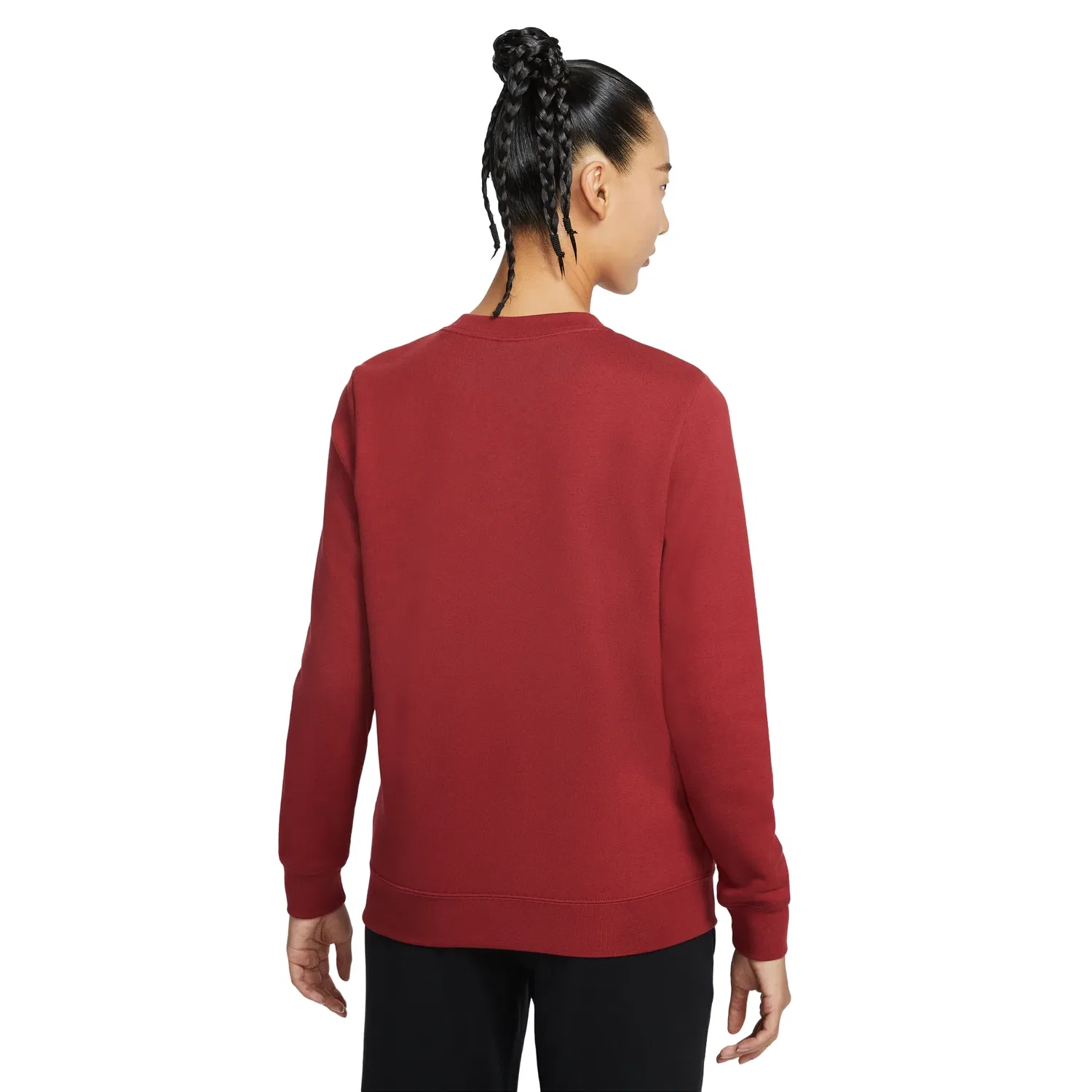 Женская футболка Sportswear Standard Fit Fleece Sweatshirt Asia Sizing 'CNY Red' Nike, красный — фото 2