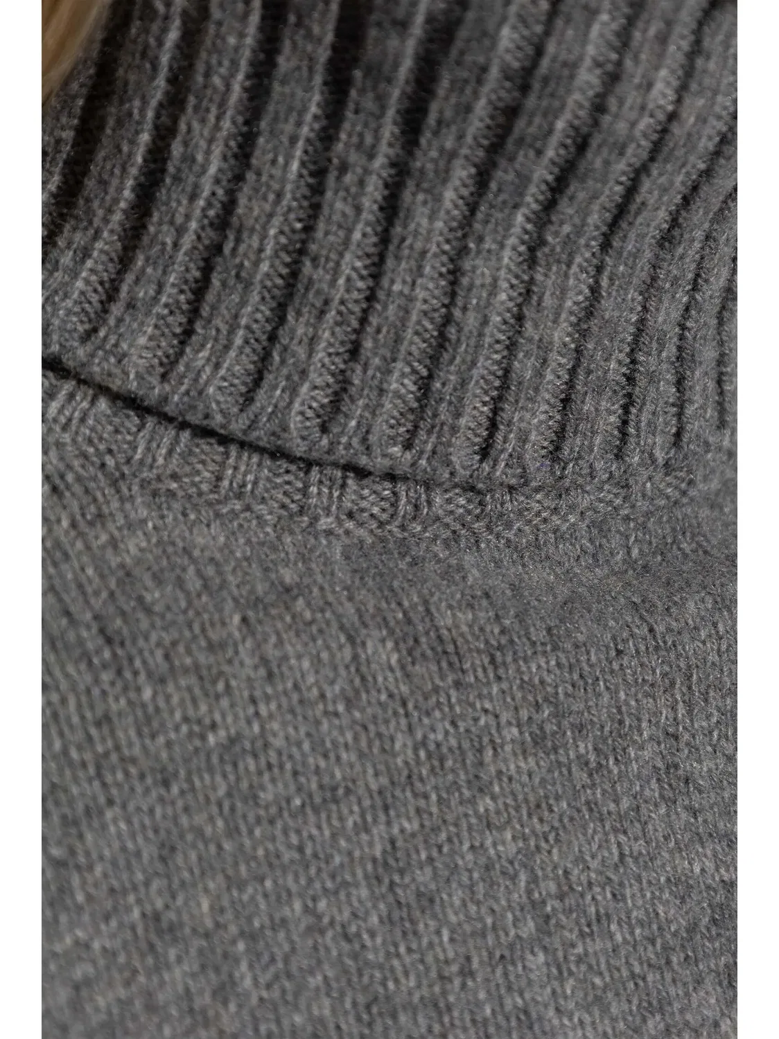 Джемпер из кашемира Ami de Coeur AMI Paris, серый — фото 2
