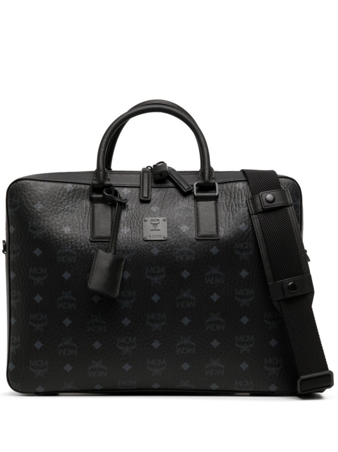 

MCM портфель Klassic с монограммой, черный