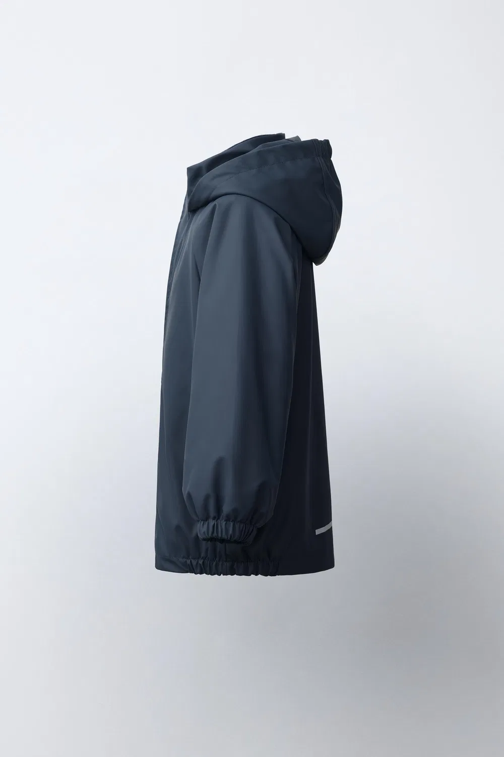 Водоотталкивающий прорезиненный дождевик ZARA, Navy blue — фото 3