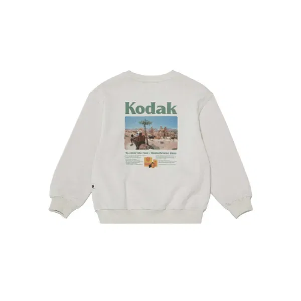 Свитшот с графическим принтом, Kodak Kids, светло-серый — фото 3