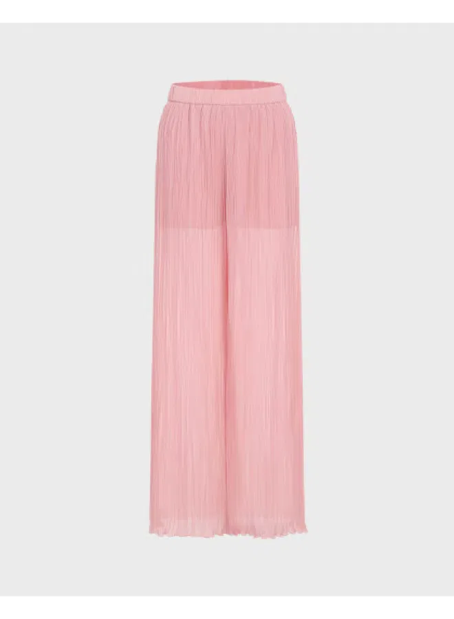Брюки прямые со складками Zara, розовый