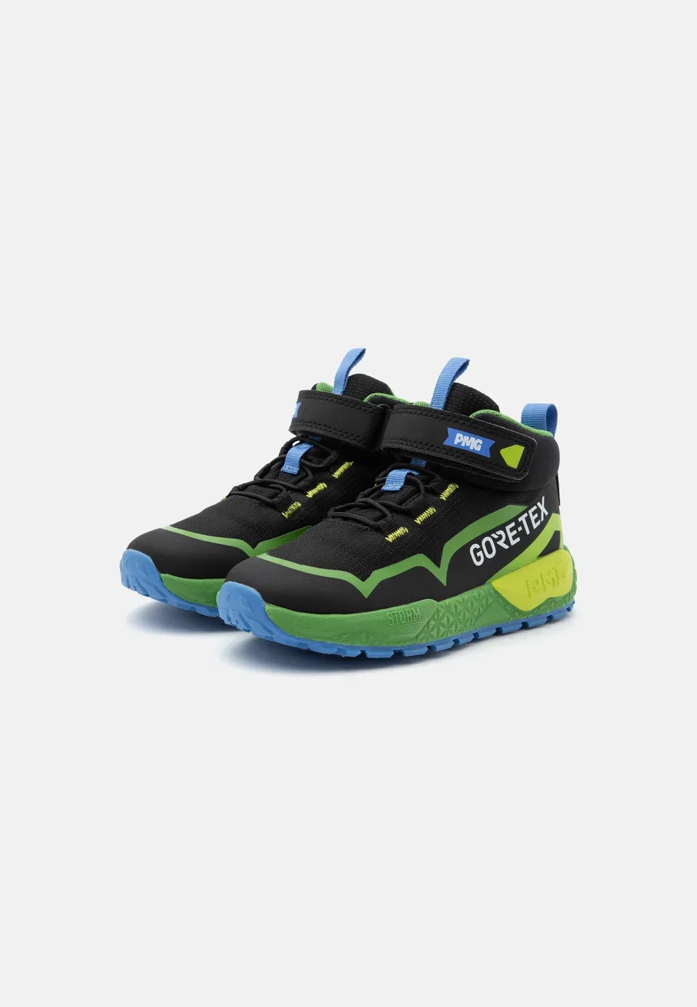Goretex b&g storm унисекс - высокие кроссовки Primigi, Black/Green — фото 2