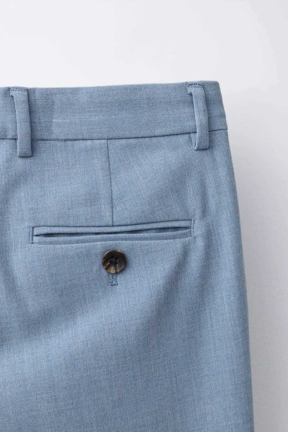 БРЮКИ КОСТЮМА ZARA, Pastel Blue — фото 4