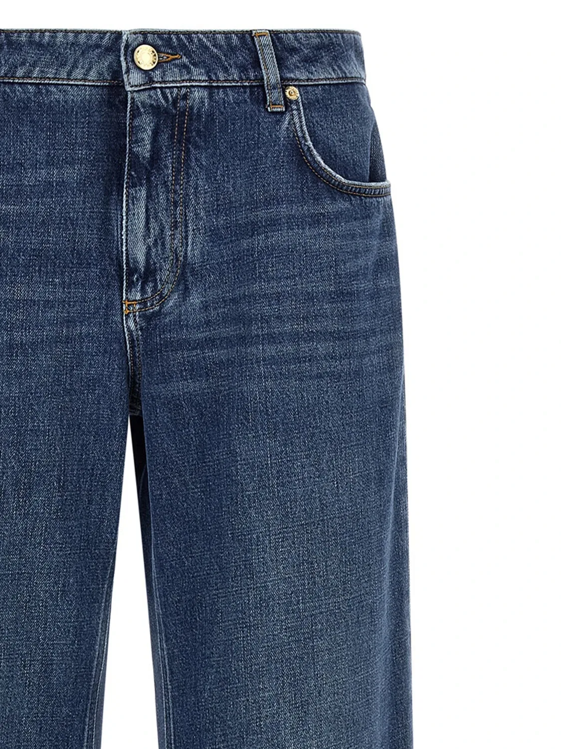 Широкие джинсы Dolce & Gabbana, синий — фото 3
