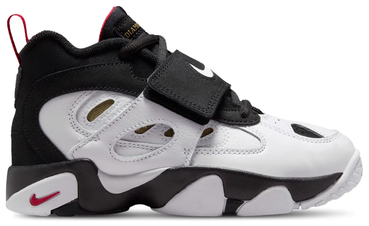 Кроссовки для мальчиков Air Diamond Turf II Nike, цвет Black/White/Gold