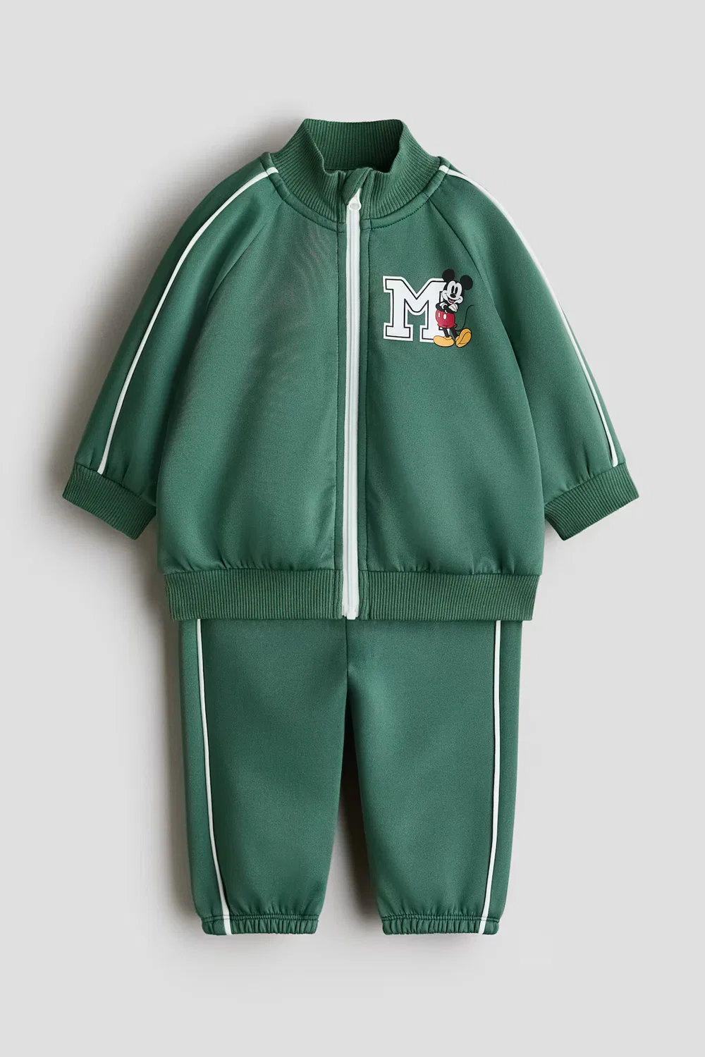 Спортивный костюм с принтом H&M, Dunkelgrün/Micky Maus