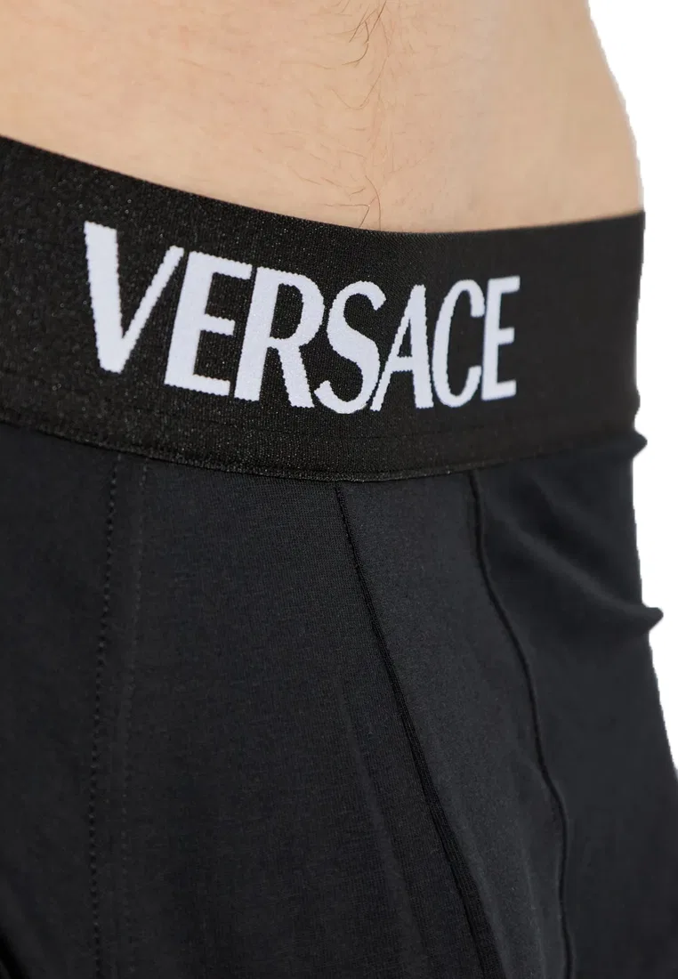Трусы мужские, 2 шт., черный/белый, 10209851A14783 Versace — фото 4