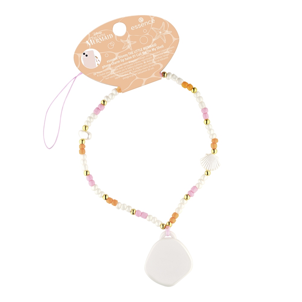 Бальзам для губ с подвеской для смартфона Essence Disney The Little Mermaid, 01 Call Me On My Shell, 0.6 г — фото 2