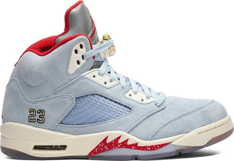 

Кроссовки Trophy Room x Air Jordan 5 Retro Ice Blue, синий