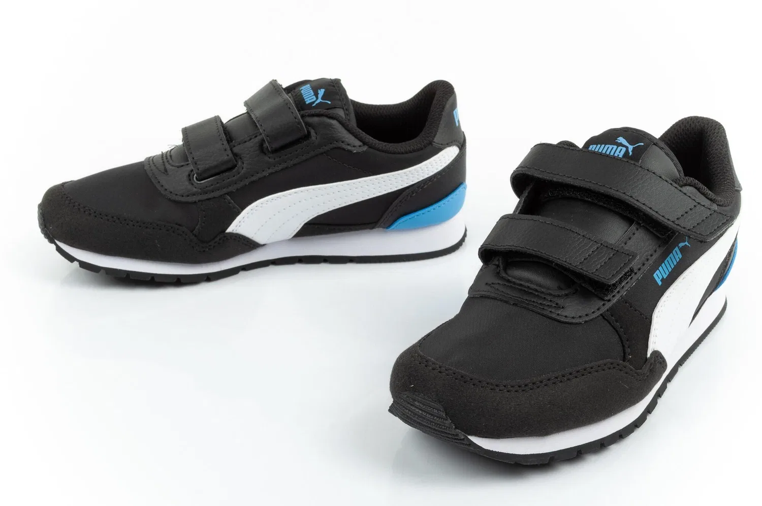 Детские кроссовки с липучкой St Runner V3 Puma, Schwarz
